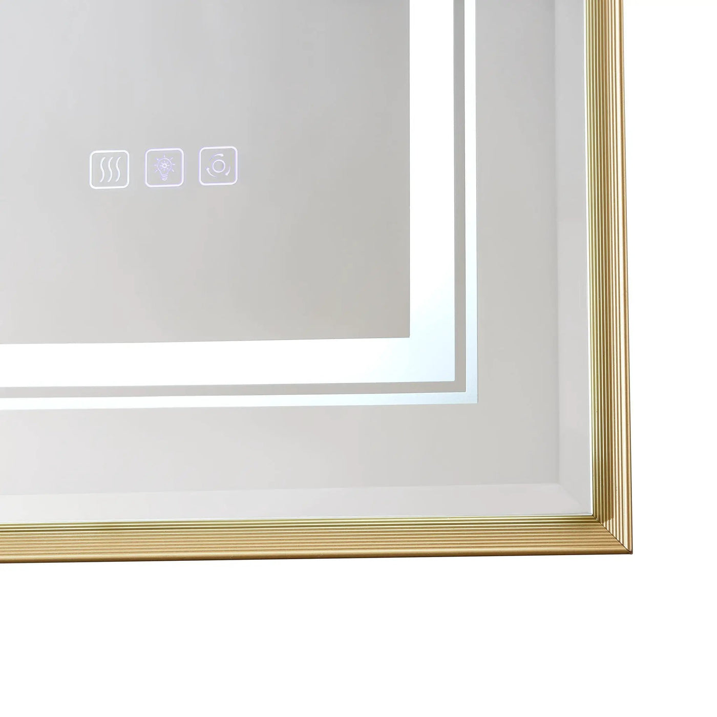 LED Bathroom Beveled Mirror, 3000 - 6000K Gradient Front And Backlit LED Mirror For Bathroom, 3 Colors Dimmable, Ip54 Enhanced Anti Fog by HouseOfZazla