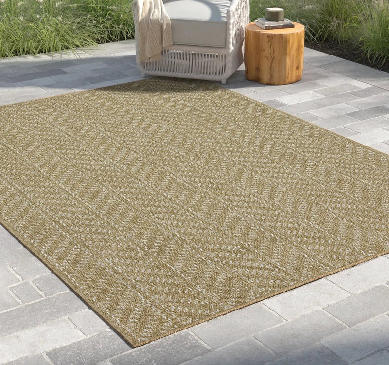 Earth - Indoor, Outdoor Area Rug, Flatweave Construction by Unique Piece Furniture