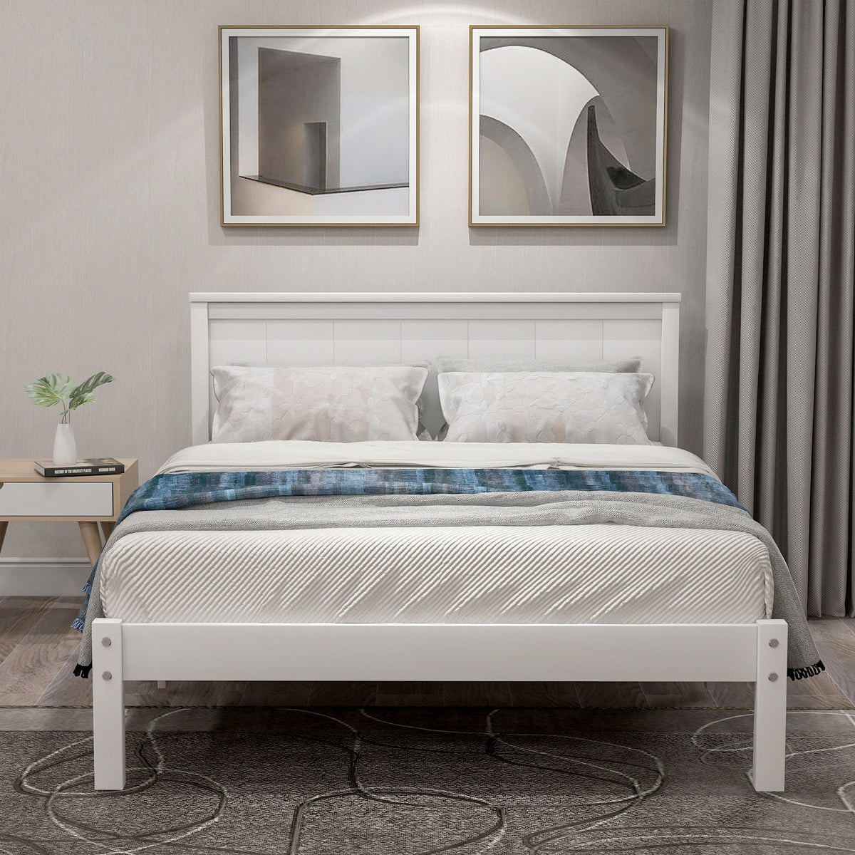 Platform Bed Frame With Headboard, photo 39 of 40