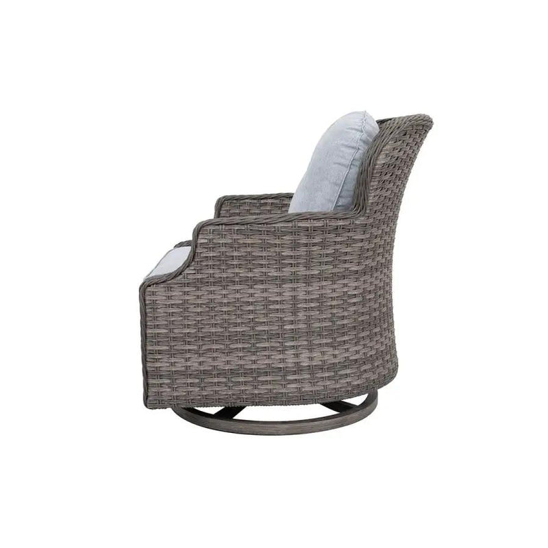 Tenaya 3-Piece Wicker Sofa Set with Swivel Rocking Chairs by Outdoor-USA®