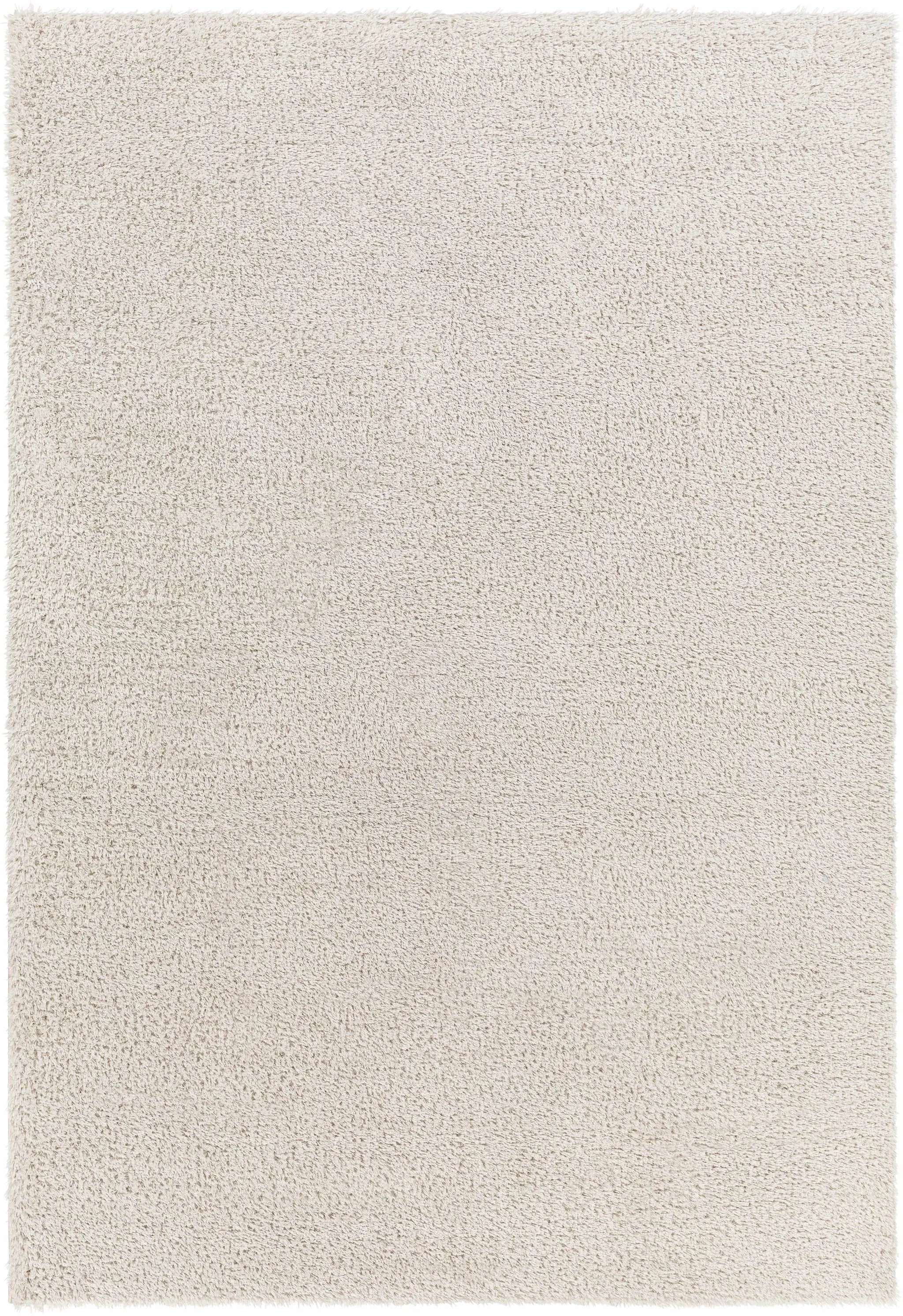 Heavenly Solid Beige Plush Rug by Hauteloom