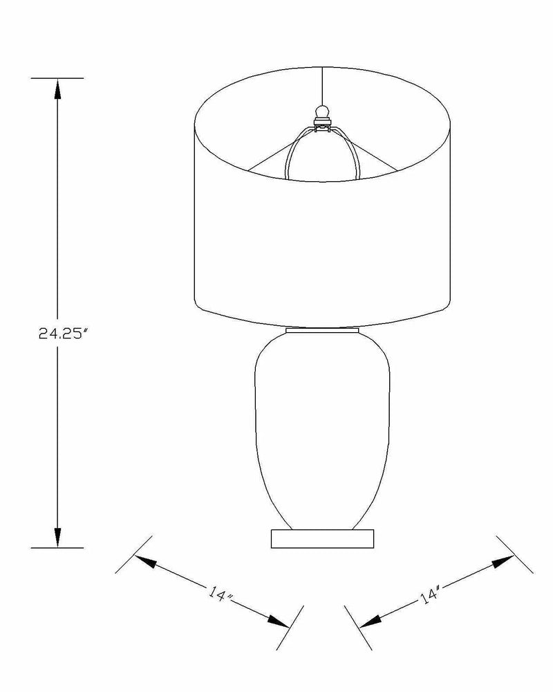 Cedar Table Lamp - Clearance by Boutique Rugs