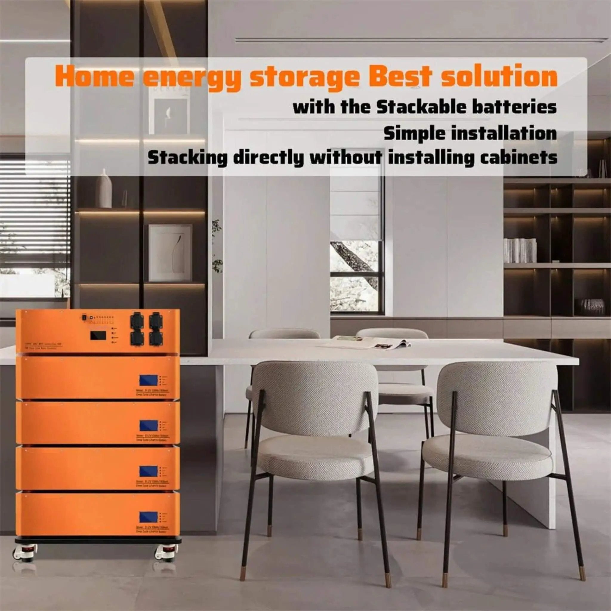 CE 48V600AH Stackable LiFEPO4 Lithium Battery With 6KW Invertor For RV & Energy Storage (SAK58730) by SAKSBY WHOLESALE