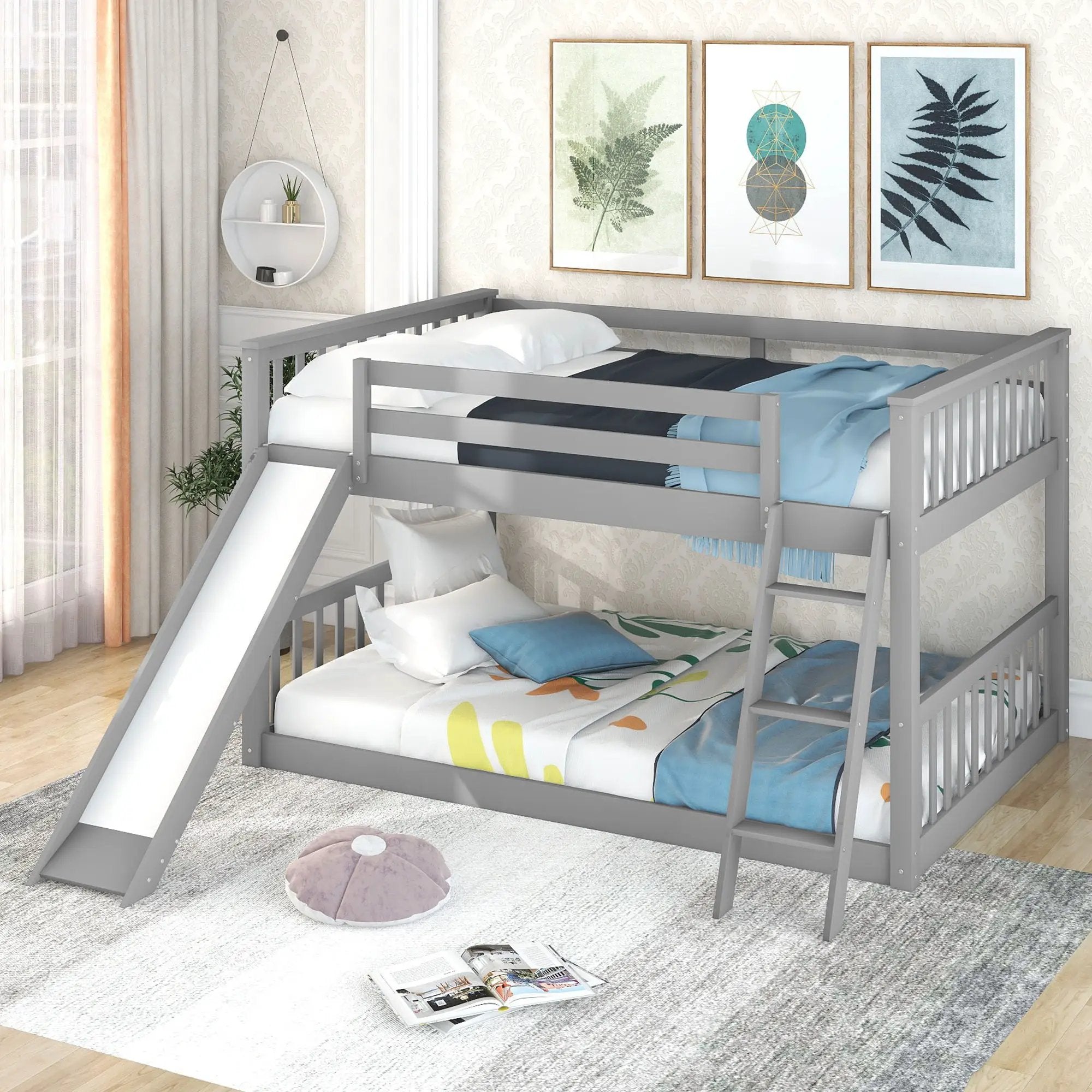 Bunk Bed & Convertible Slide And Ladder by Unique Piece Furniture
