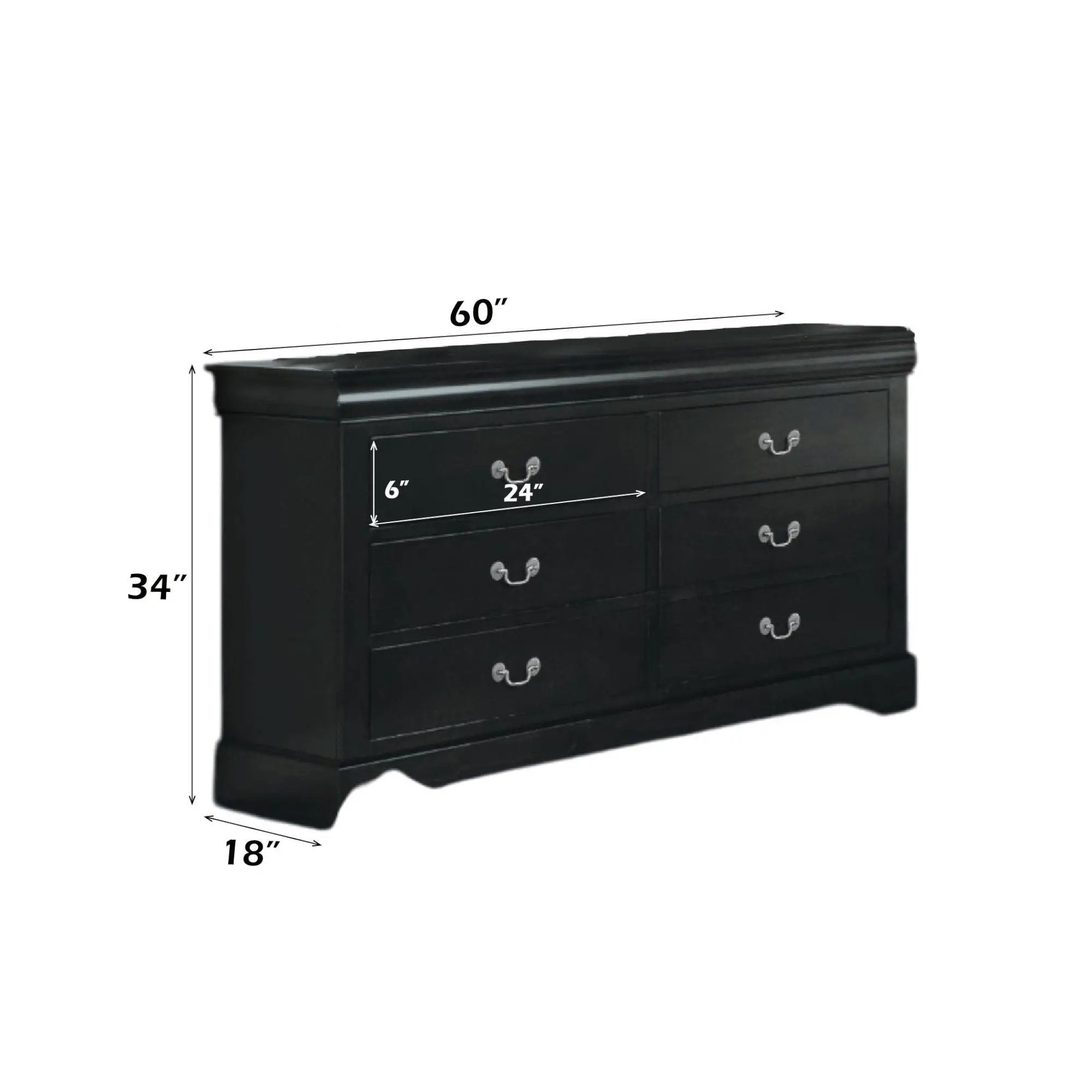 Louis Philippe III - Dresser, Durable Construction by Unique Piece Furniture