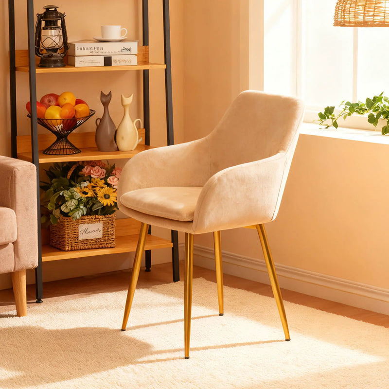 Dining Chair Set For Dining Rooms (Set of 2) - Beige by HouseOfZazla