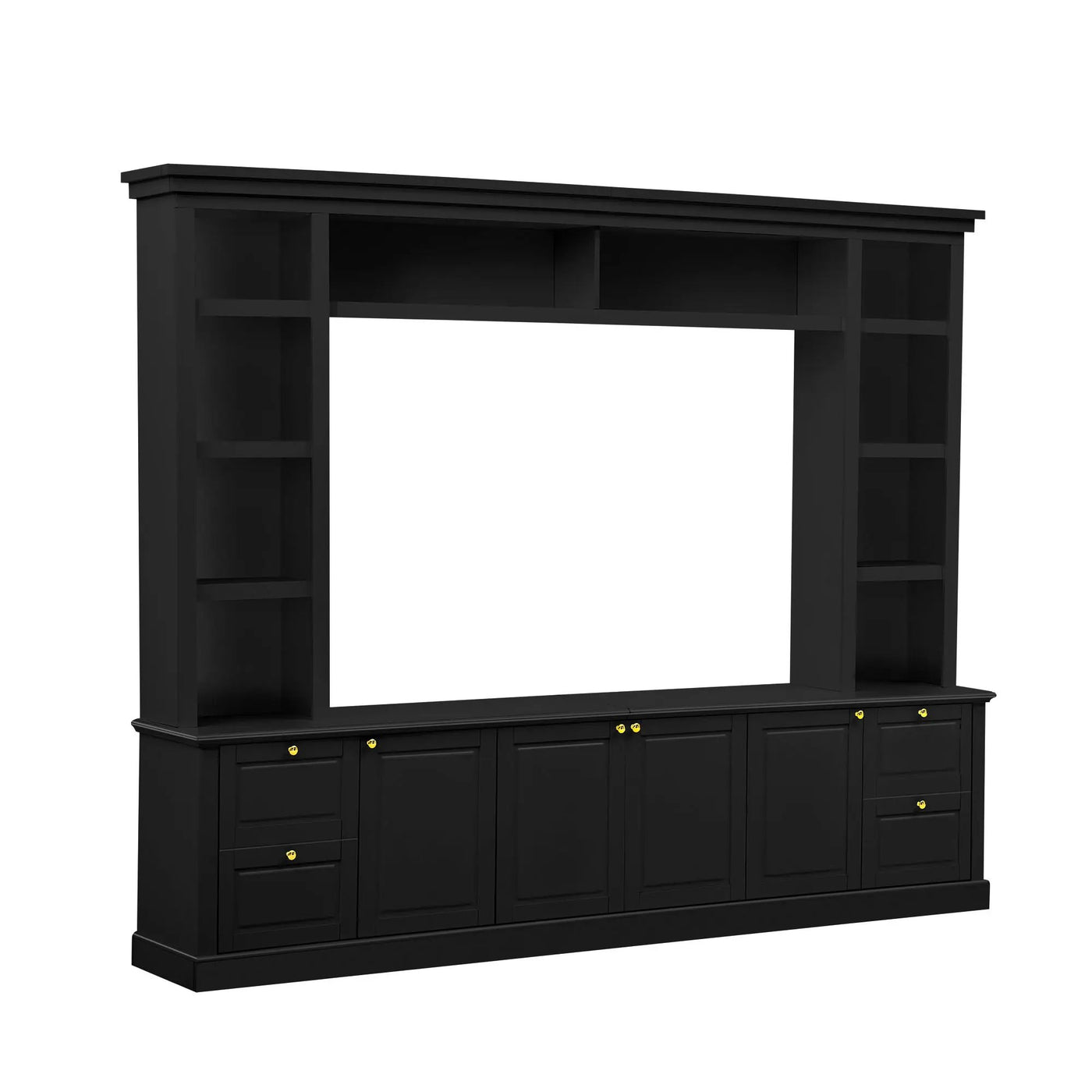 All-In-One TV Stand With Bookcase For TVs Up To 70" by HouseOfZazla