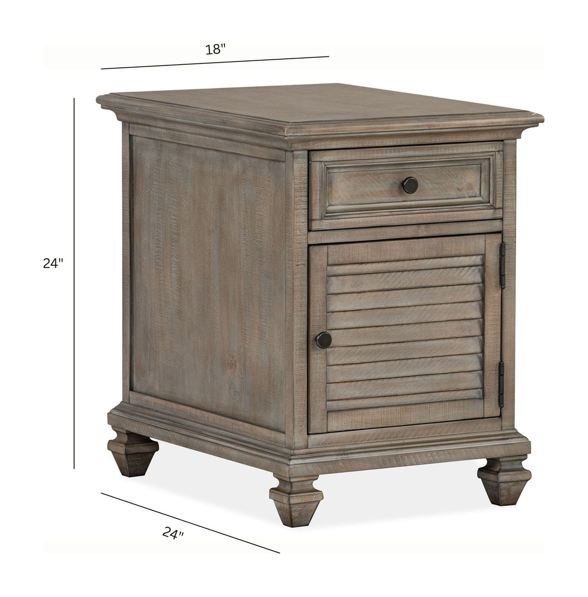 Lancaster - Chairside End Table - Dove Tail Gray, photo 4 of 7
