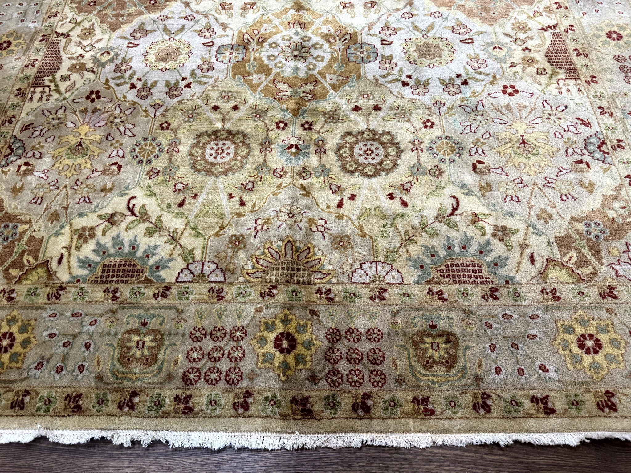 Indo Persian Rug 8x10, Indian Rug, Soft Wool Rug, Oushak Style Rug, Handmade Rug by Jewel Rugs