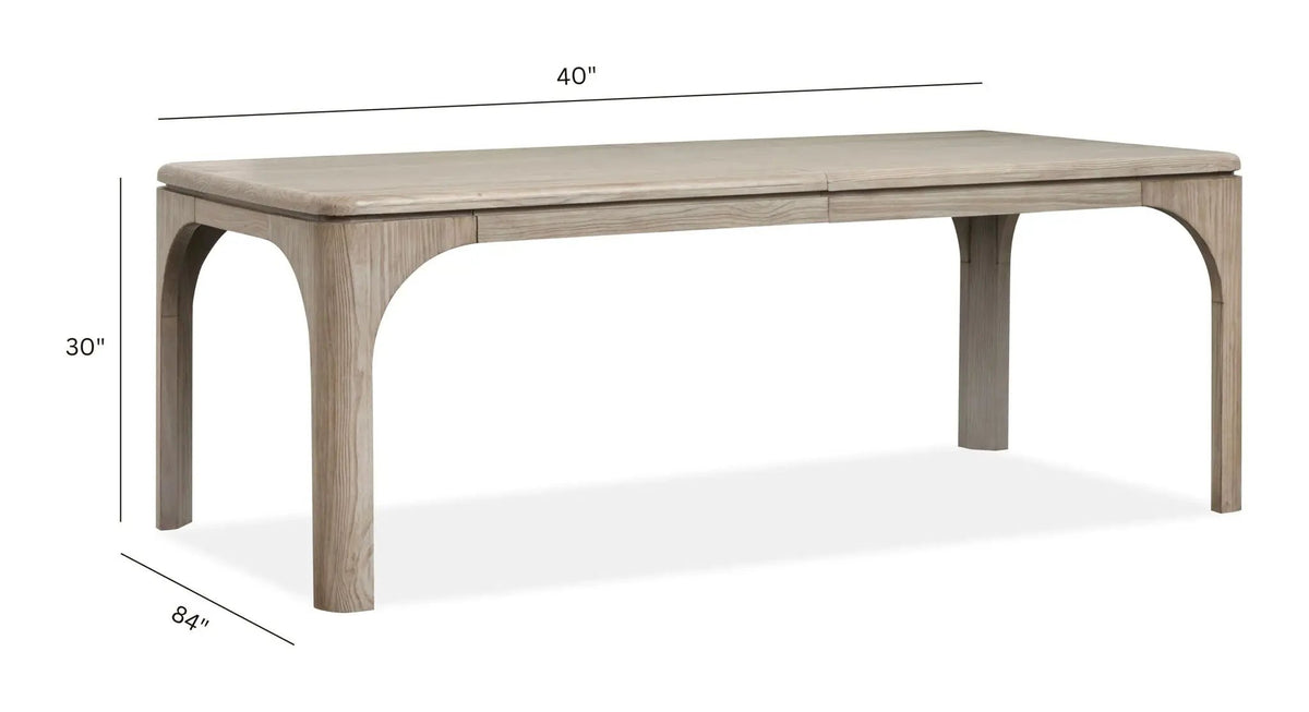 Braelyn - Extendable Rectangular Dining Table - Dorian Gray, photo 6 of 7