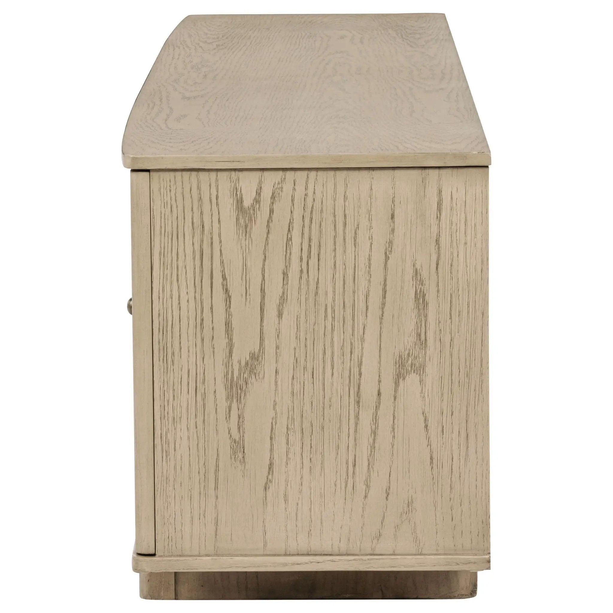 Kailani 79-inch 4-door Cane TV Stand Media Console Beige Oak by Unique Piece Furniture