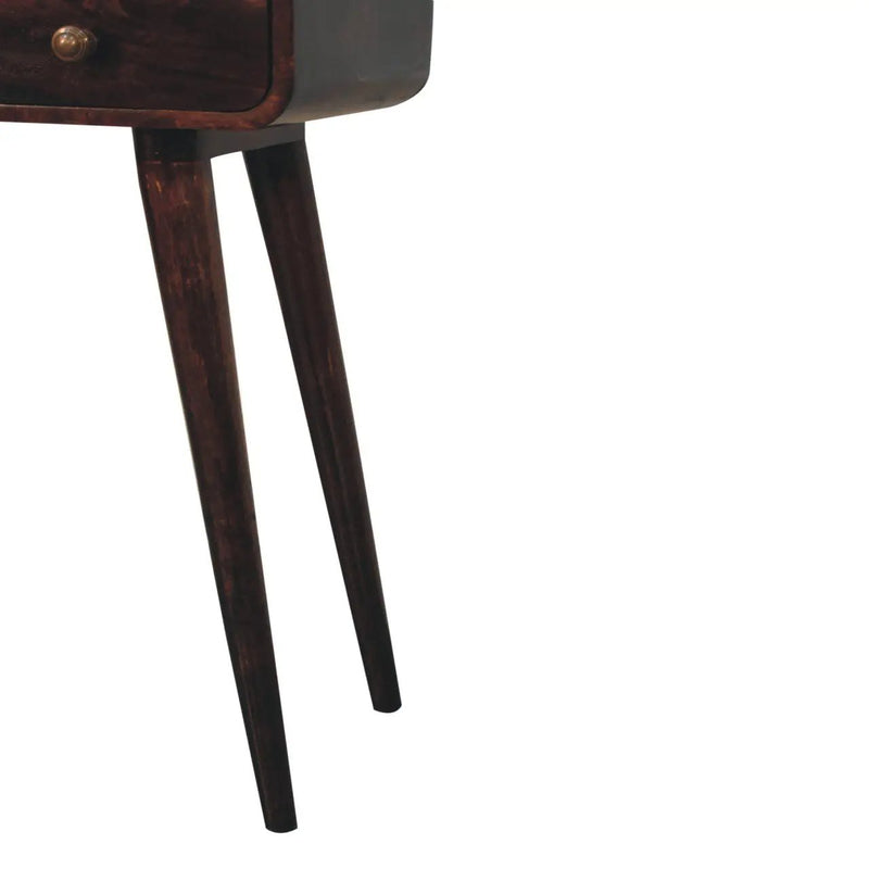 Solid Wood Curved Console Table by HouseOfZazla