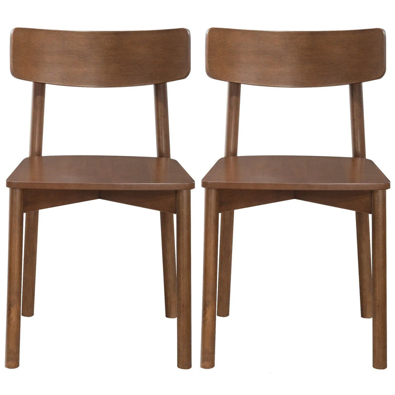 Dining Chair (Set of 2) - Rich Walnut by HouseOfZazla