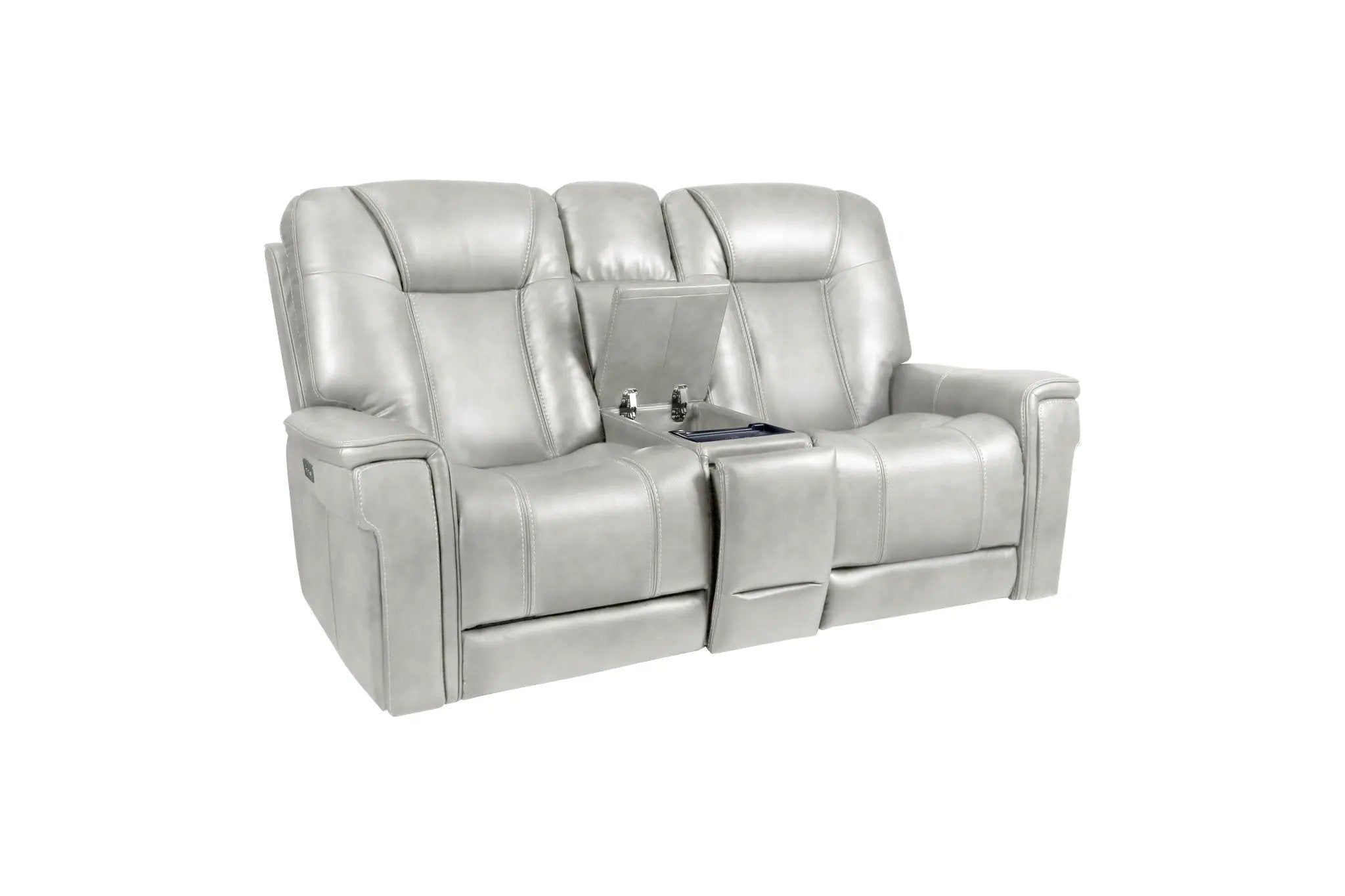 Sanibel - Power Console Loveseat - Wall Prox. Recliner With Power And Power Headrest And Lumbar, Wireless Charger by Unique Piece Furniture