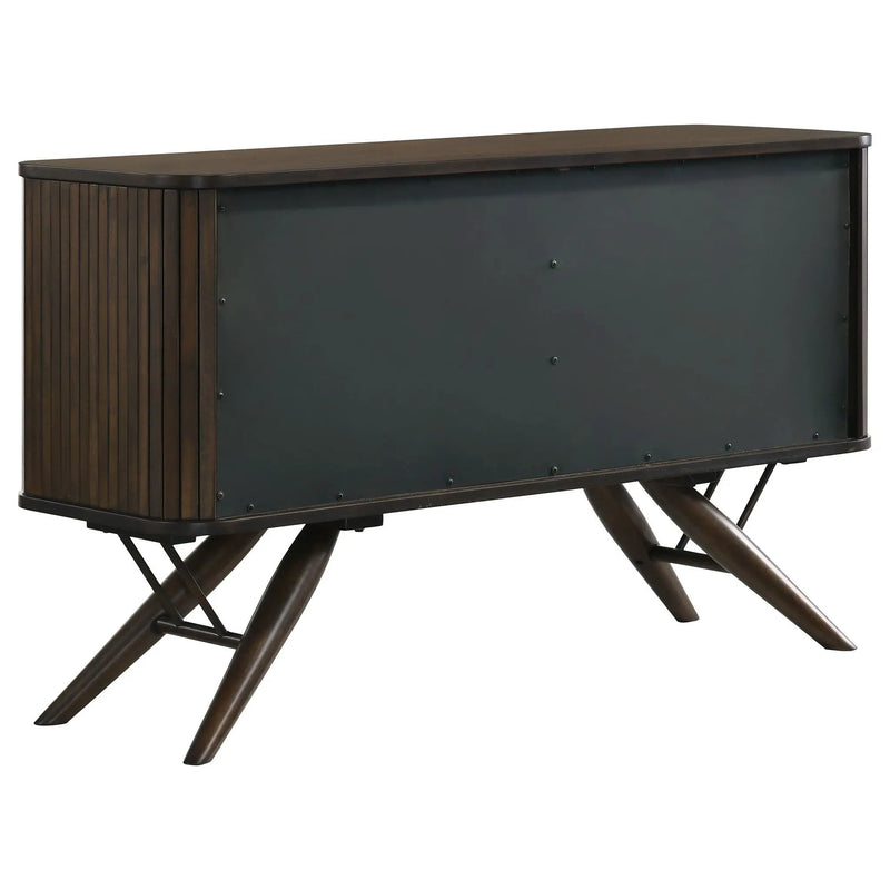 Wes 2-door Sideboard Buffet Storage Cabinet Dark Walnut by Unique Piece Furniture