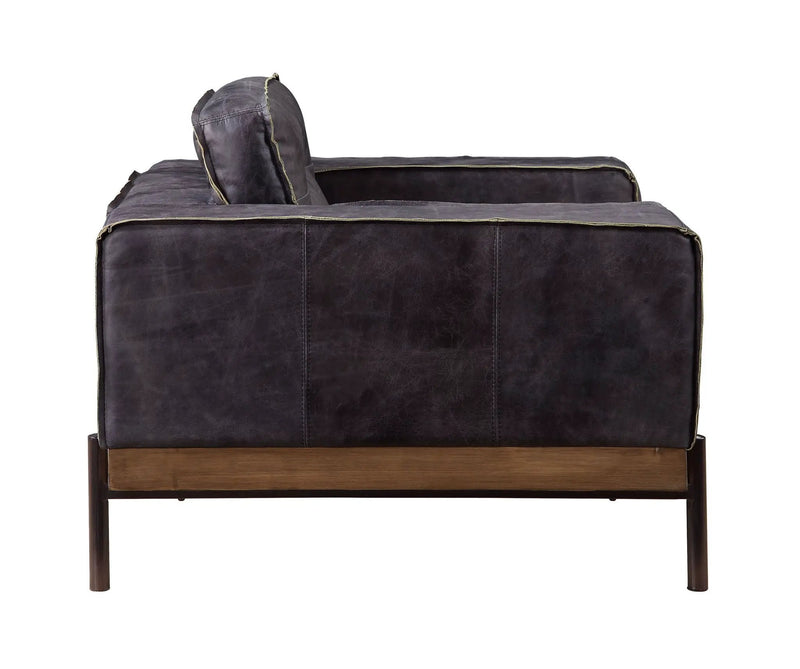 Silchester - Sofa - Antique Ebony Top Grain Leather by Unique Piece Furniture