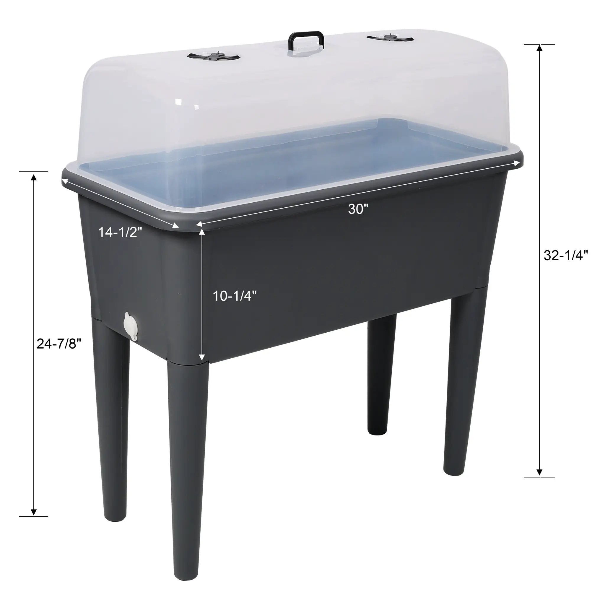 2 Piece Raised Garden Bed with Ventilated Lid by HouseOfZazla