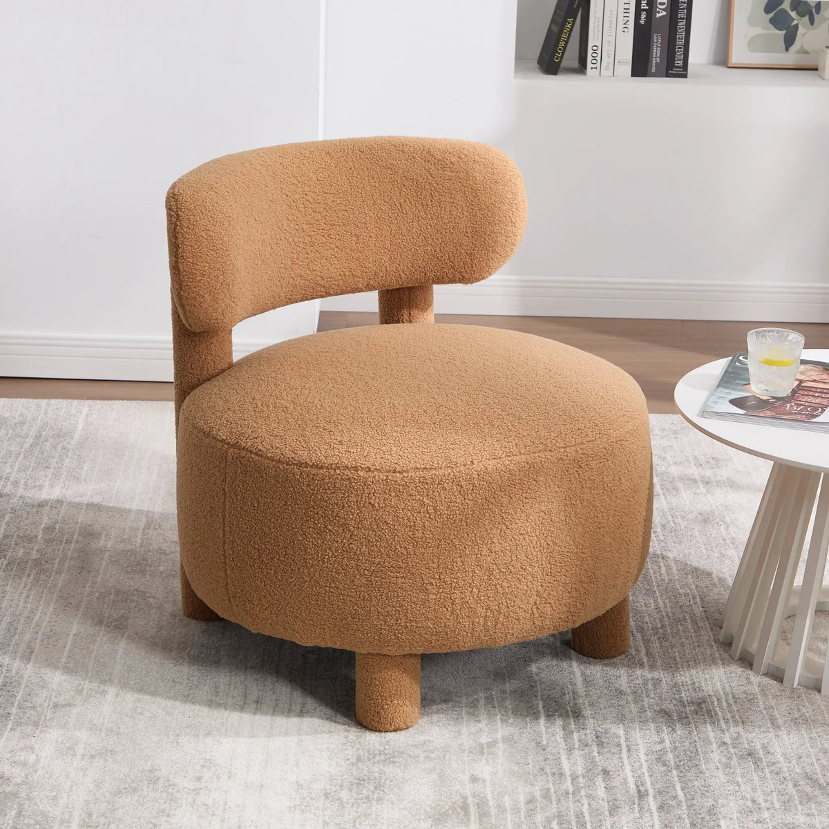 Teddy Fabric Armless Accent Chair by HouseOfZazla