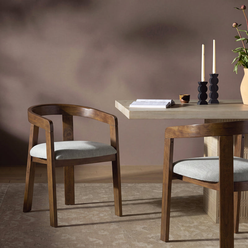 Modern Barrel Dining Chairs (Set of 2)