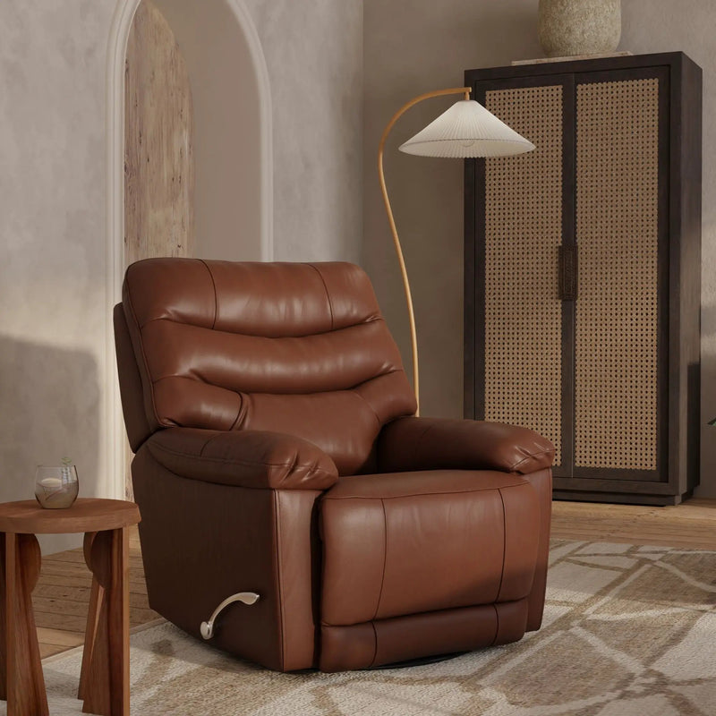 Oslo Antelope - Swivel Glider Recliner With Manual Footrest by HouseOfZazla