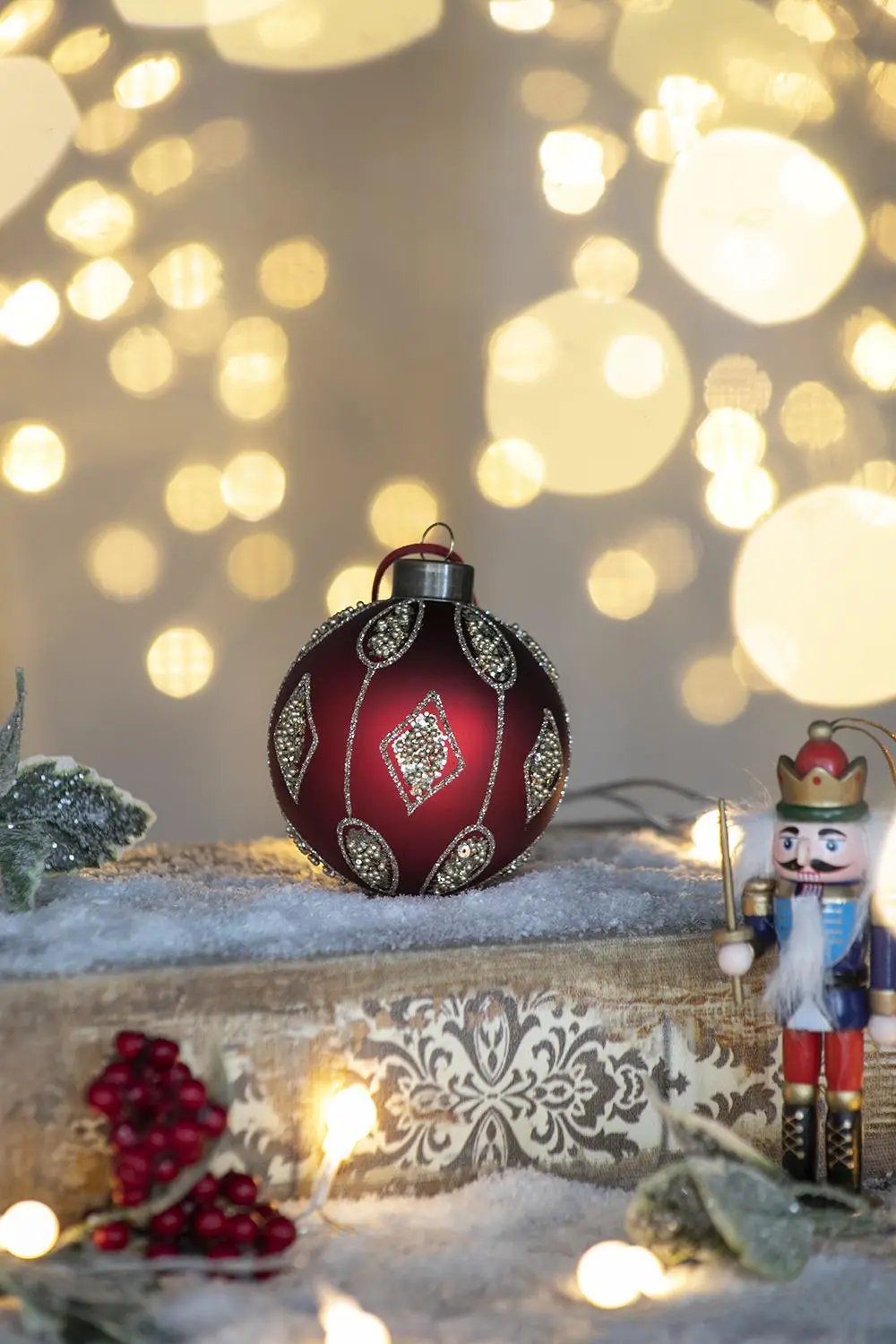 Christmas Ball, Decorative Hanging Ball Christmas Tree Ornaments For Holiday Decorations by HouseOfZazla