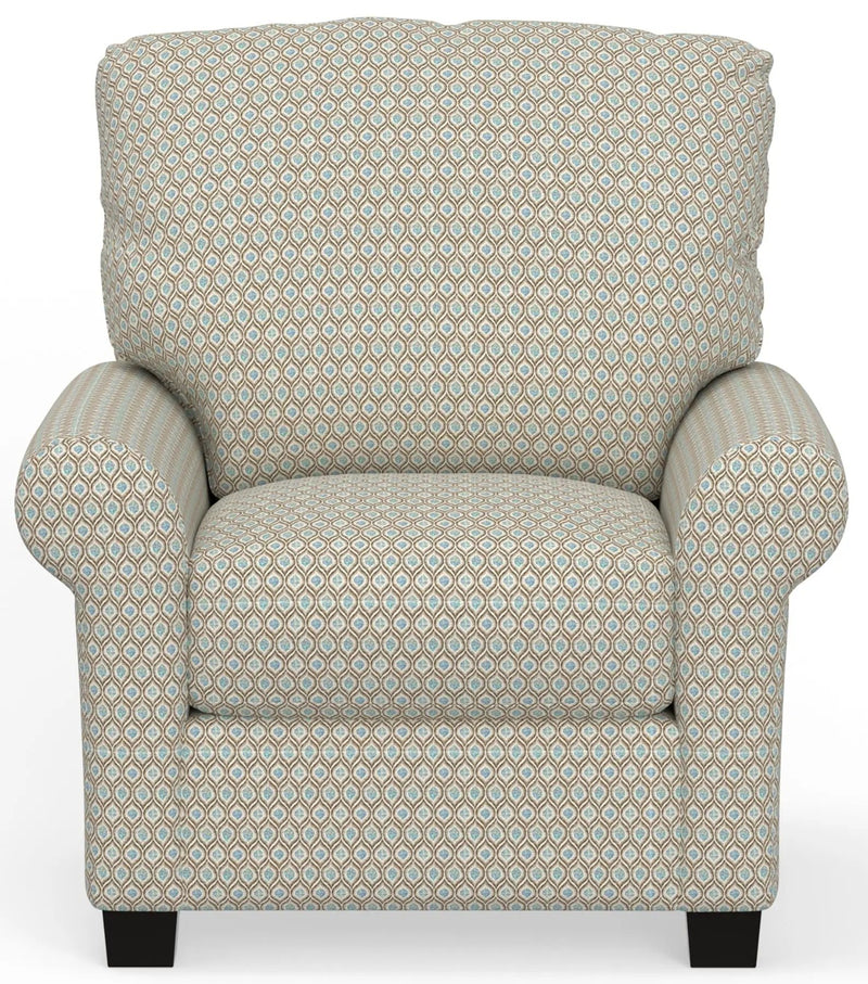 Magnolia - Accent Chair - Sky by Unique Piece Furniture