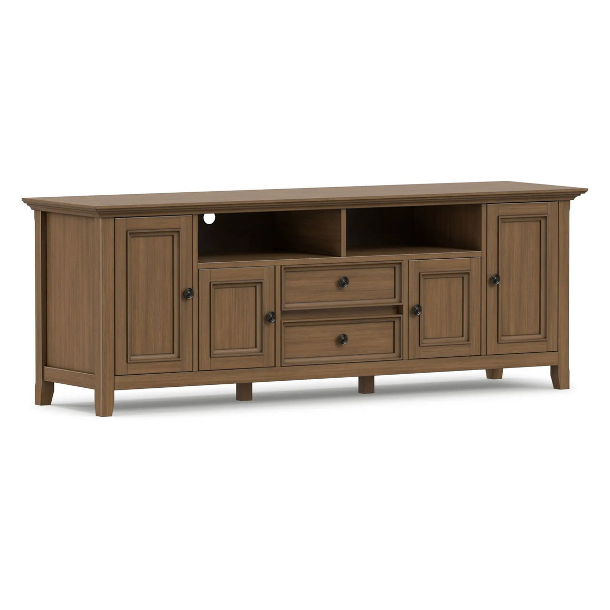 Amherst - Wide TV Media Stand - Rustic Natural Aged Brown, photo 5 of 7