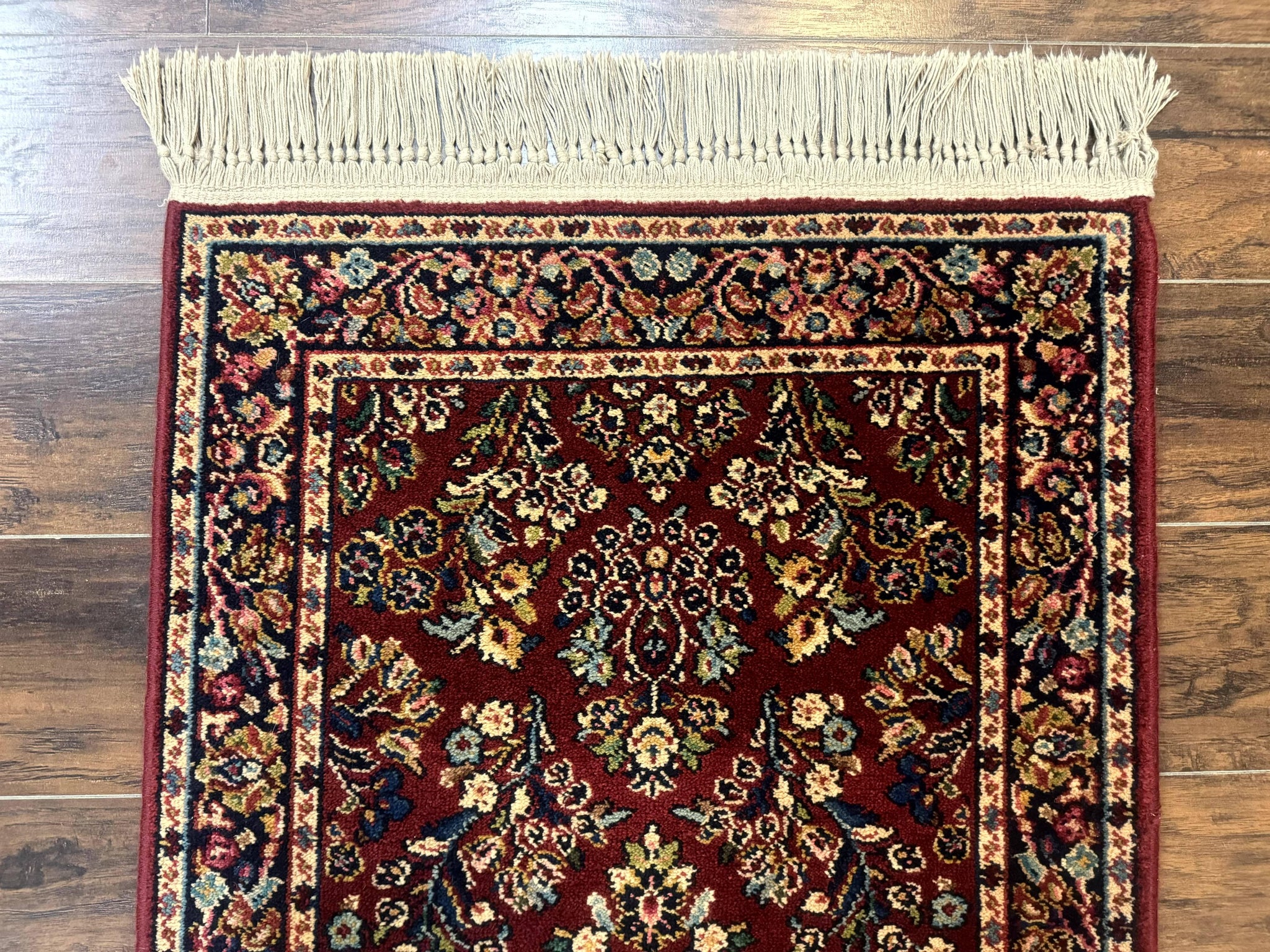 Small Karastan Rug 2.6 x 4 Red Sarouk #785, Karastan Wool Pile Rug, Original 700 Series, Discontinued Vintage Karastan Carpet by Jewel Rugs