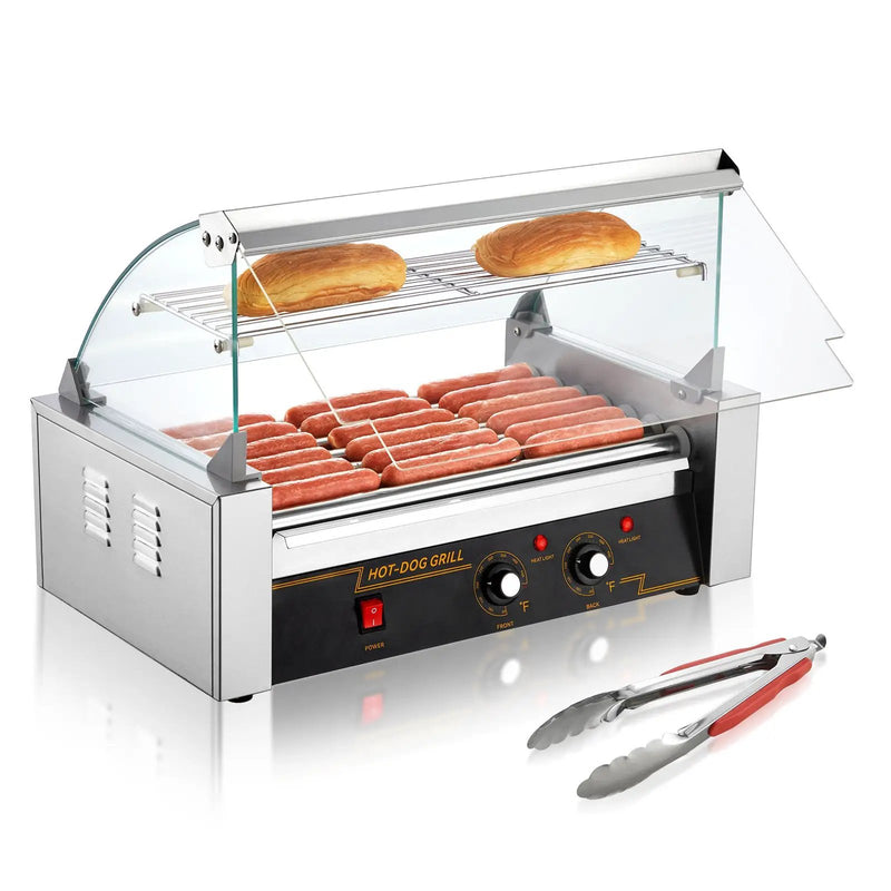 Hot Dog Roller with 7 Rollers and 18 Hot Dogs Capacity by HouseOfZazla