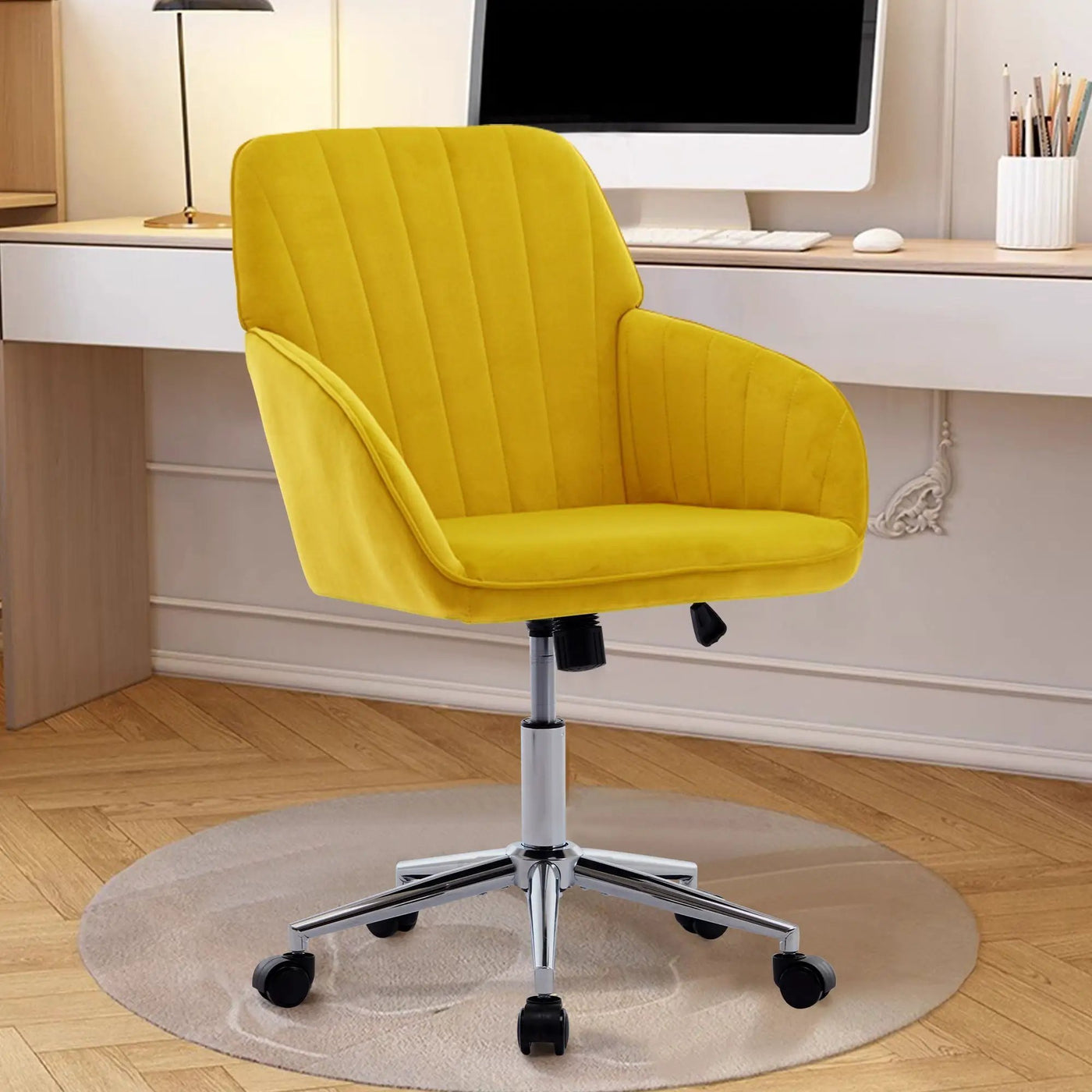 Adjustable Ergonomic Office Chair, Swivel Backrest Seat by HouseOfZazla