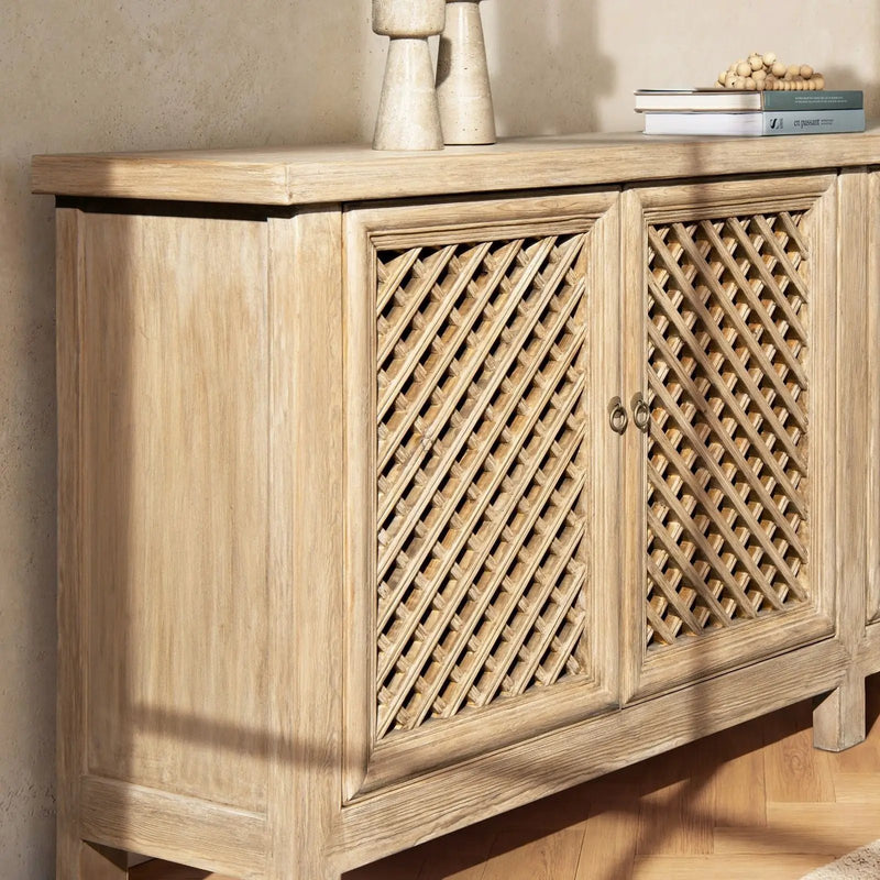 Arden - 4 Door Sideboard - Natural by HouseOfZazla