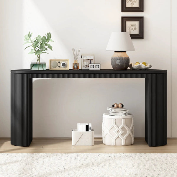 U_STYLE Curved Design Console Table