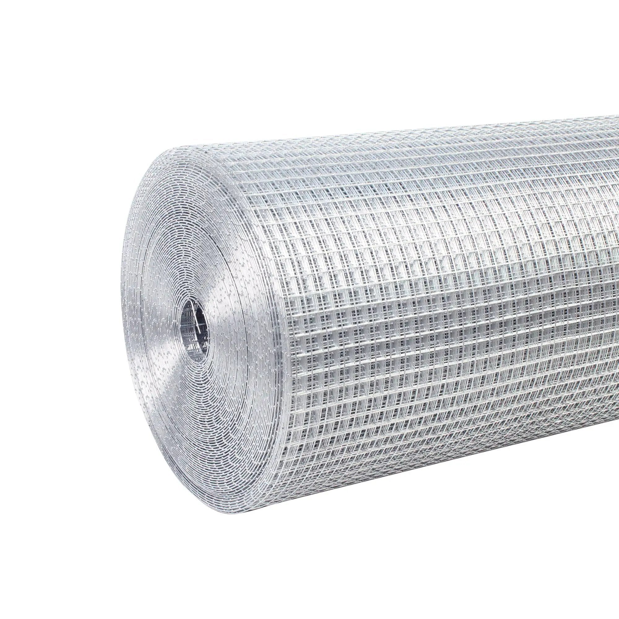 Galvanized Hardware Cloth, Gauge Welded Metal Wire Fence Roll For Garden And Animal Protection - Silver by HouseOfZazla