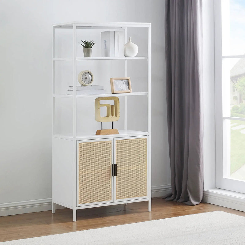 Kenneth - 3 Shelf Radio Weave Accent Cabinet