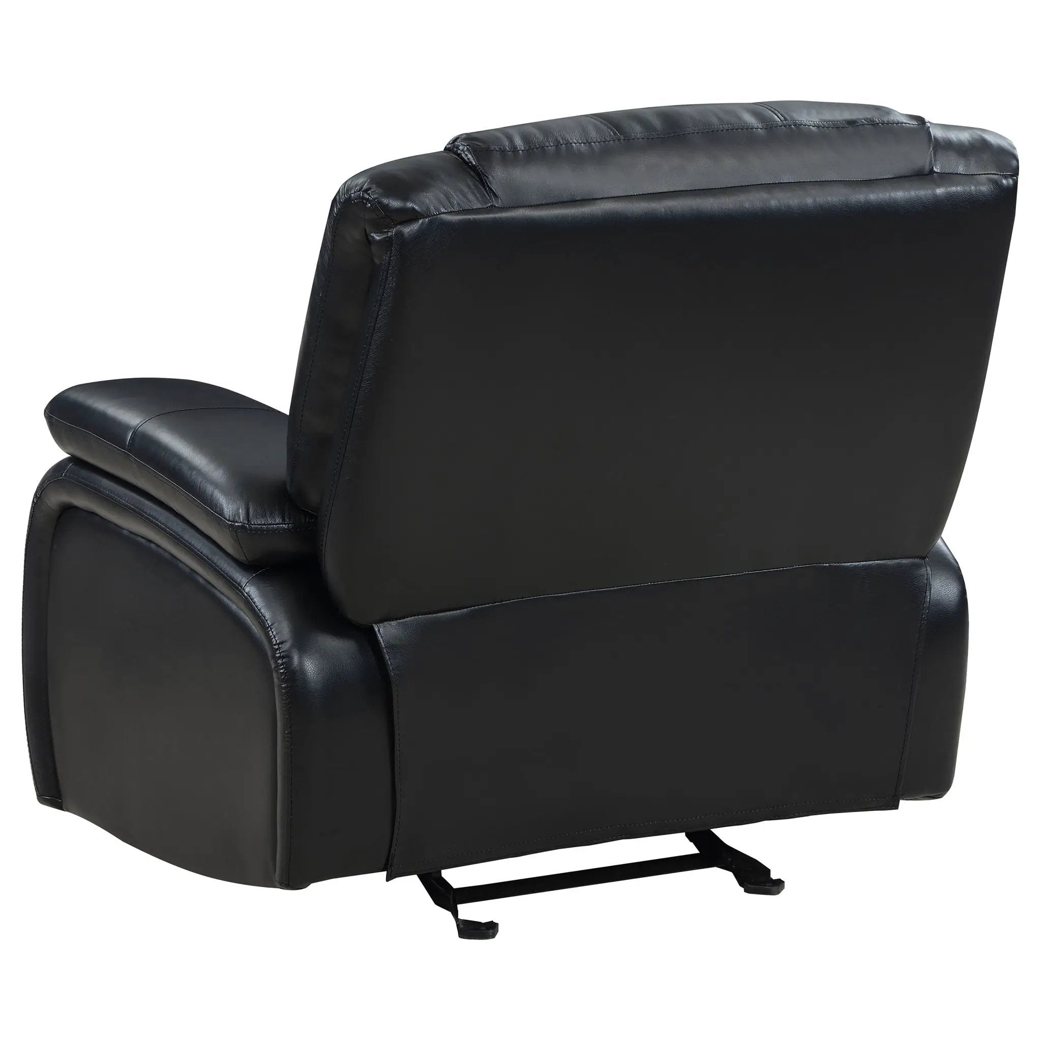 Camila Upholstered Glider Recliner Chair Black by Unique Piece Furniture