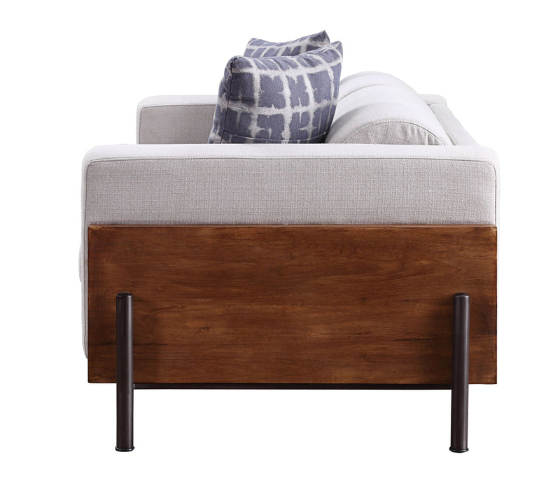 Pelton Loveseat with 2 Toss Pillows - Walnut, photo 4 of 4