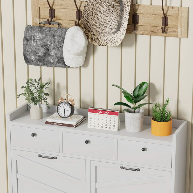 Shoe Cabinet With Flip Drawers by Unique Piece Furniture