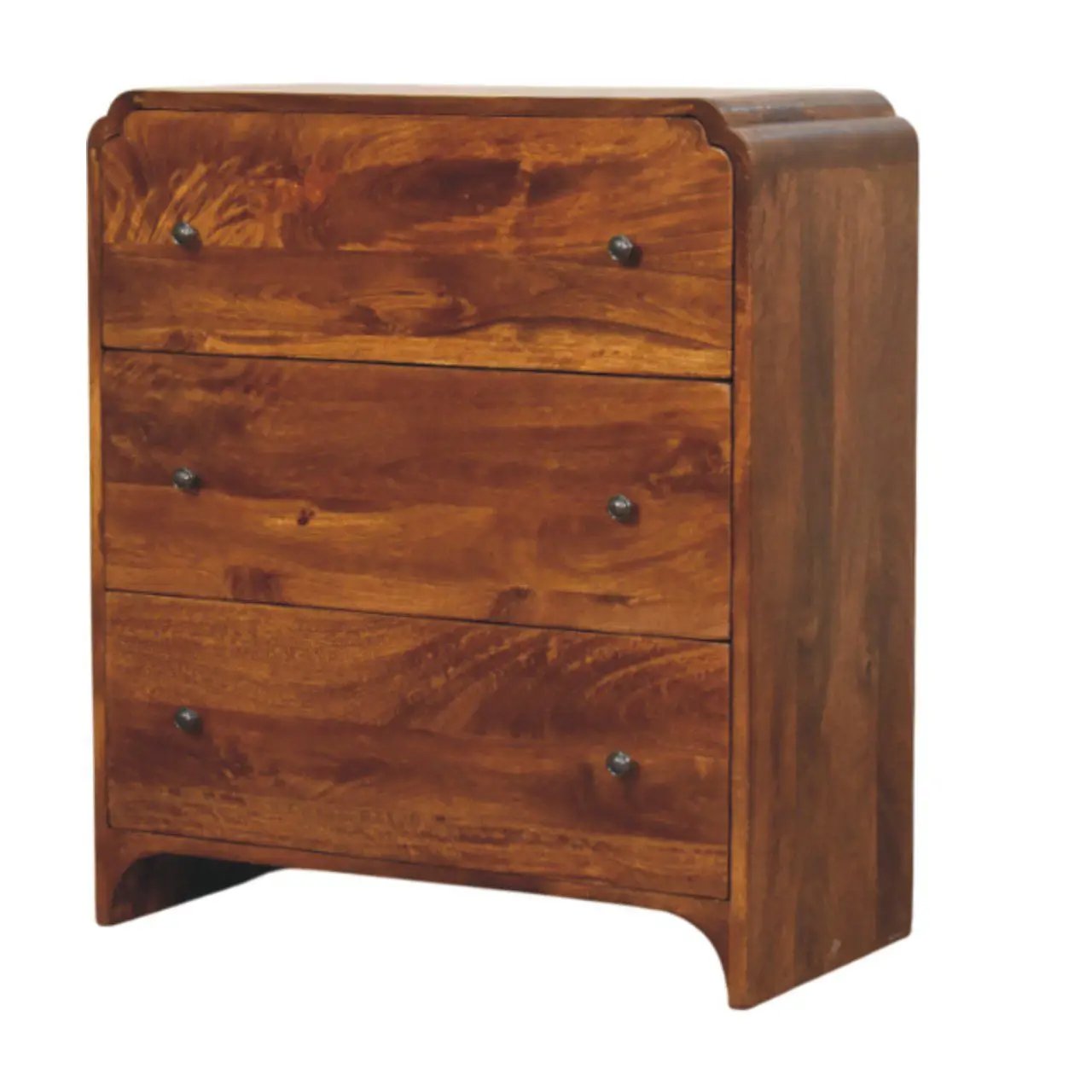Newton - 3 Drawer Chest - Brown by HouseOfZazla