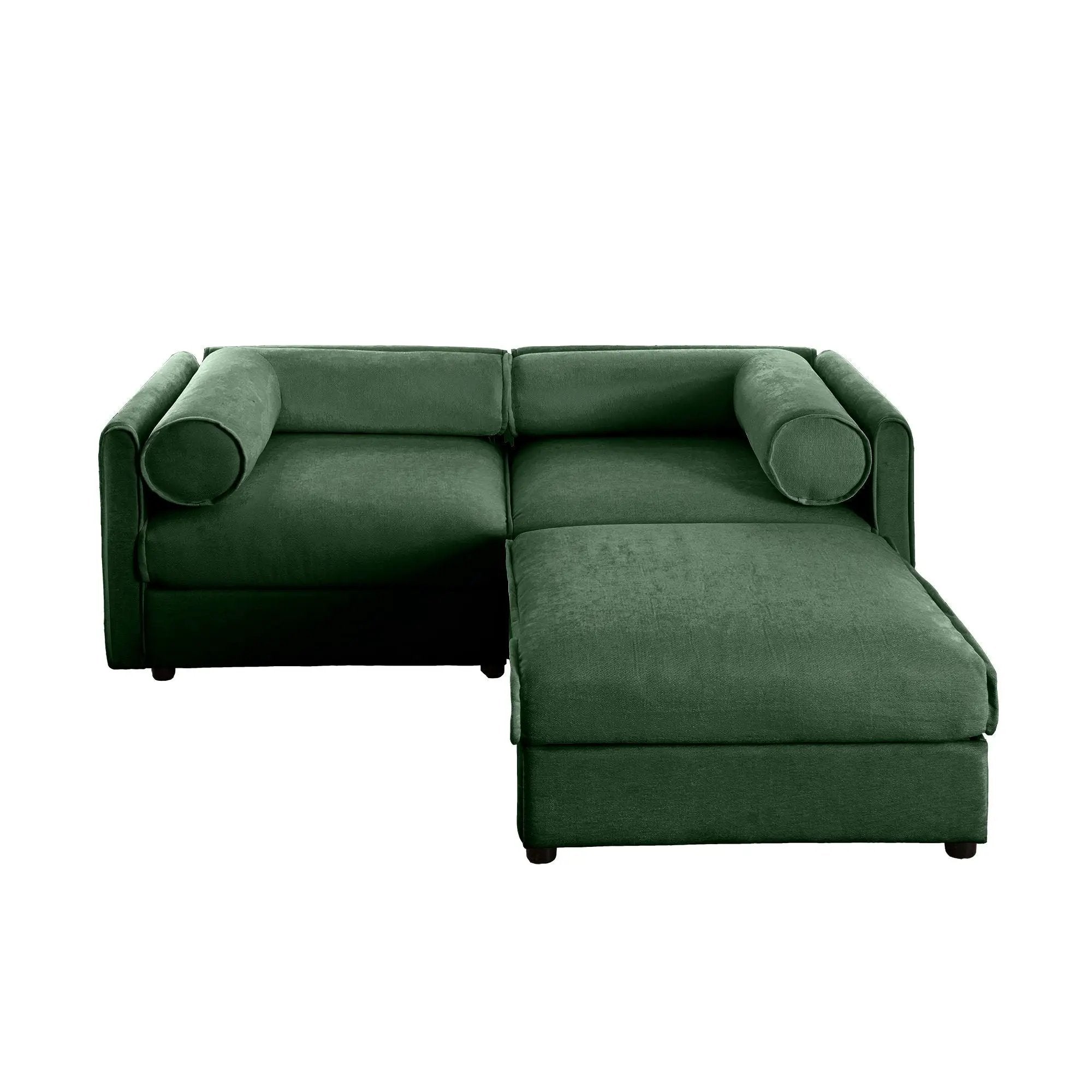Contemporary Elegant Sofa With Storage And Ottoman by HouseOfZazla