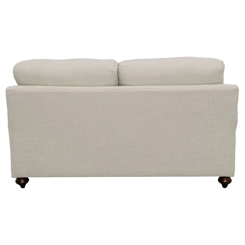 Glenn Upholstered English Arm Loveseat Light Grey and Grey by Unique Piece Furniture