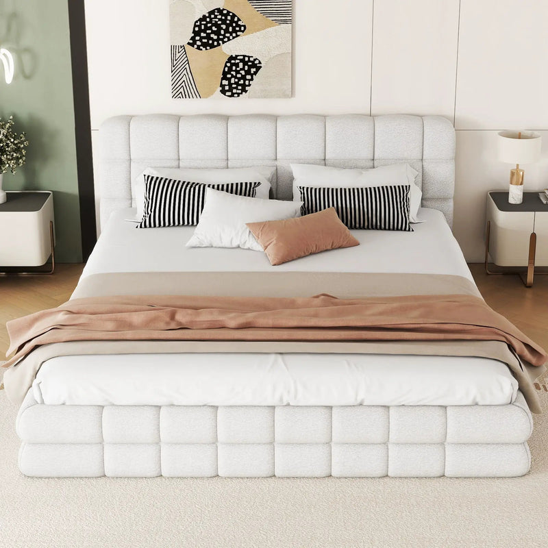 Upholstered Platform Bed With Headboard by Unique Piece Furniture