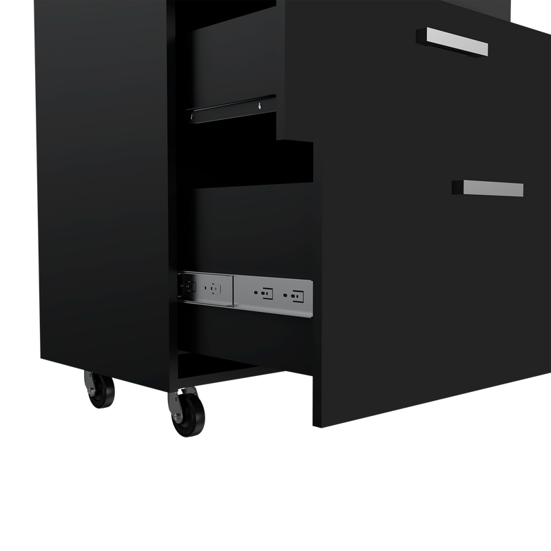 MultisStorage Cabinet 35" H, Three Drawers, Four Wheels by HouseOfZazla