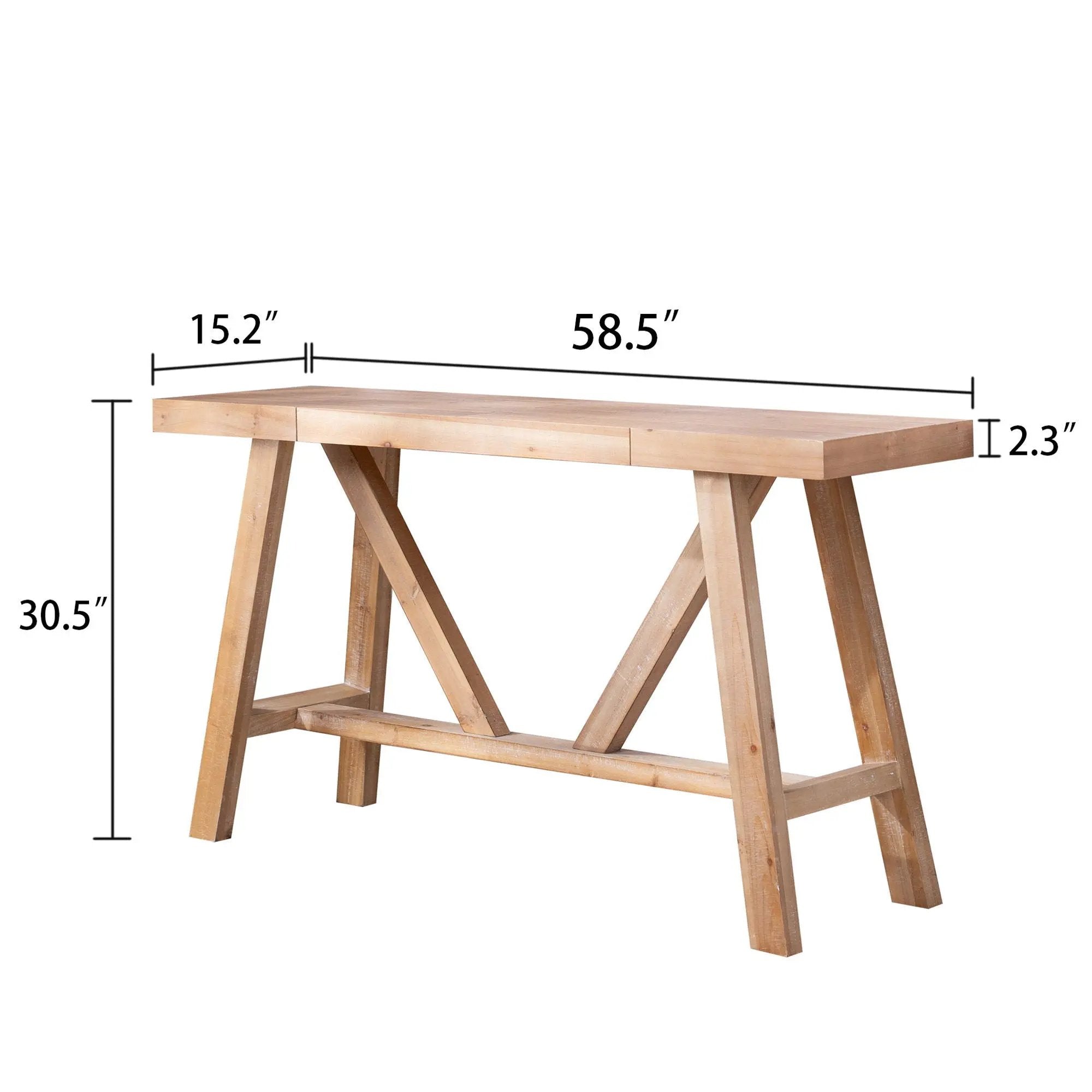 A-Frame Console Table - Natural by Unique Piece Furniture