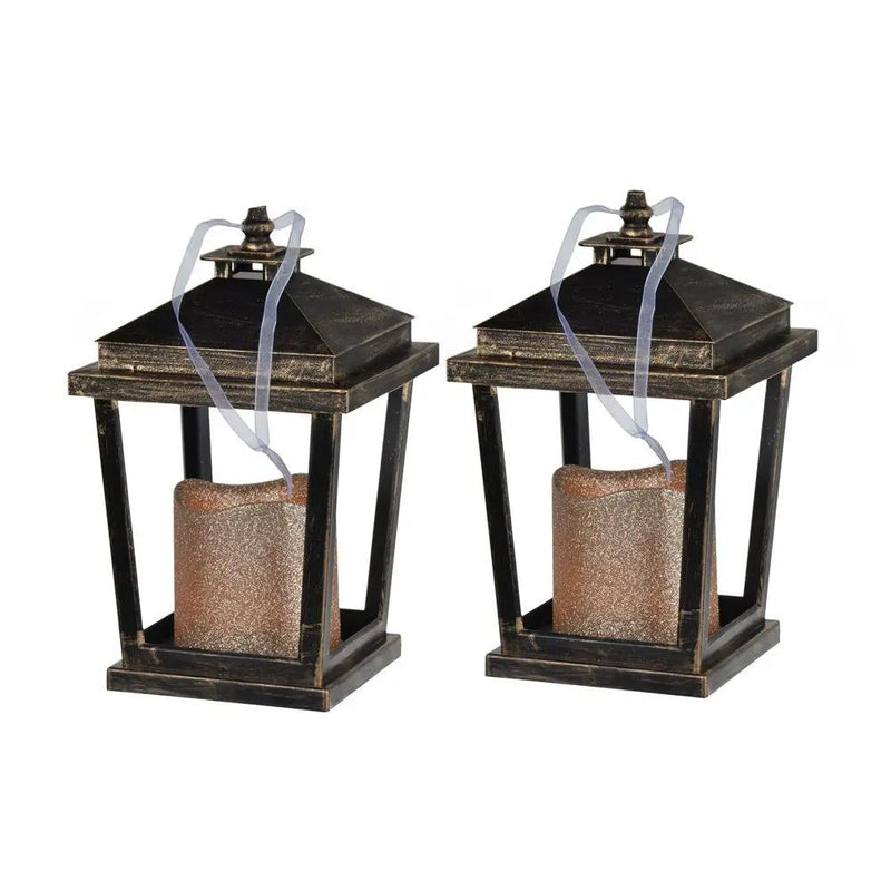 Menifee - Lantern With Led Candle (Set of 2) by Unique Piece Furniture