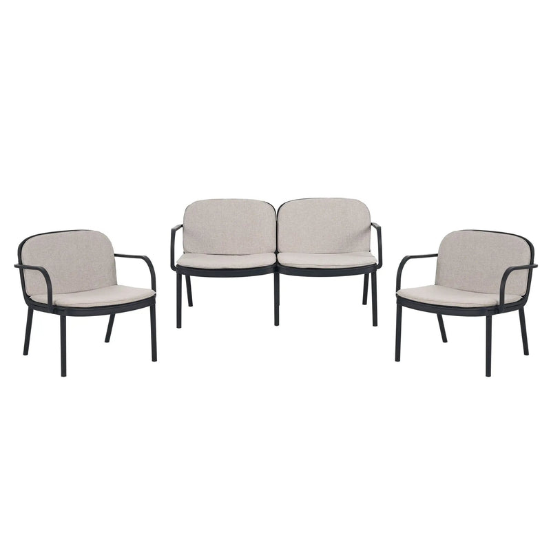 Luna Outdoor Patio 3 Pieces Chat Set by HouseOfZazla