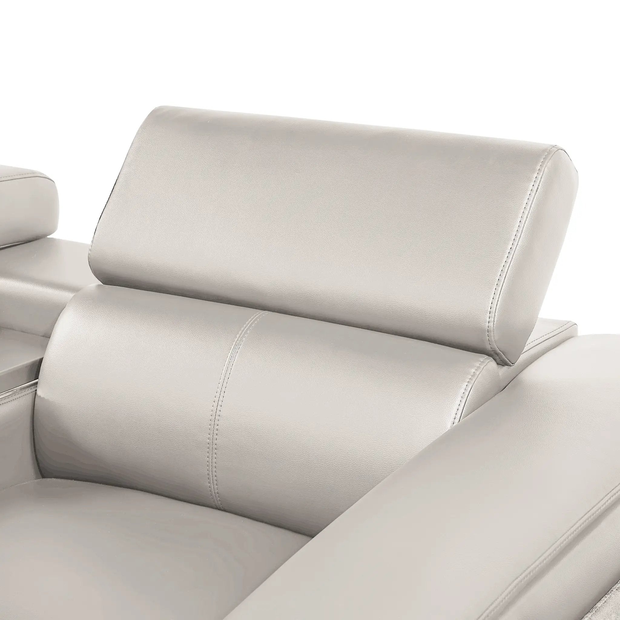 Nova Modern Style Sectional with Console, Wedge, and Bluetooth by HouseOfZazla