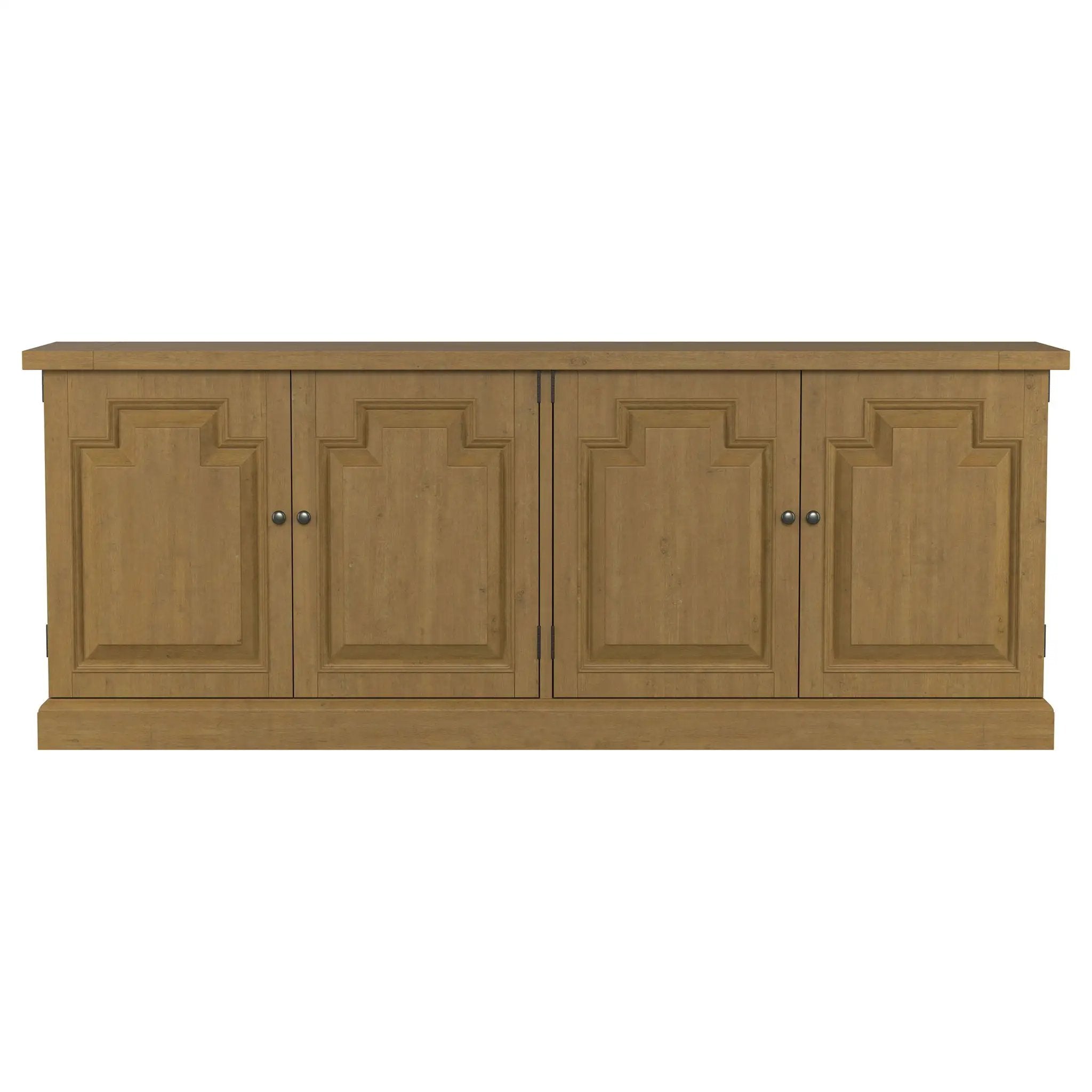 Florence 4-door Dining Sideboard Buffet Cabinet Rustic Honey by Unique Piece Furniture