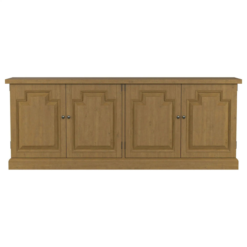Florence 4-door Dining Sideboard Buffet Cabinet Rustic Honey by Unique Piece Furniture