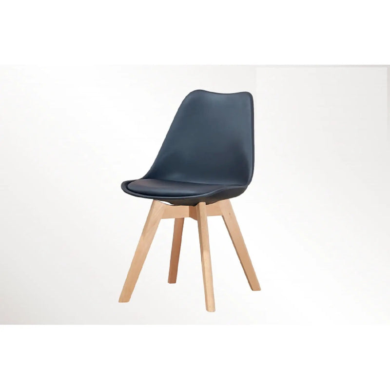 Padded Seat Cushions Home Kitchen Side Chair (Set of 2) - Black by Unique Piece Furniture
