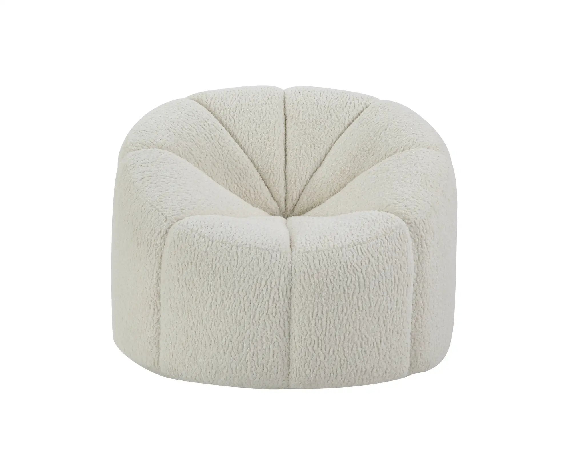 Osmash - Teddy Sherpa Chair With Swivel - White by Unique Piece Furniture
